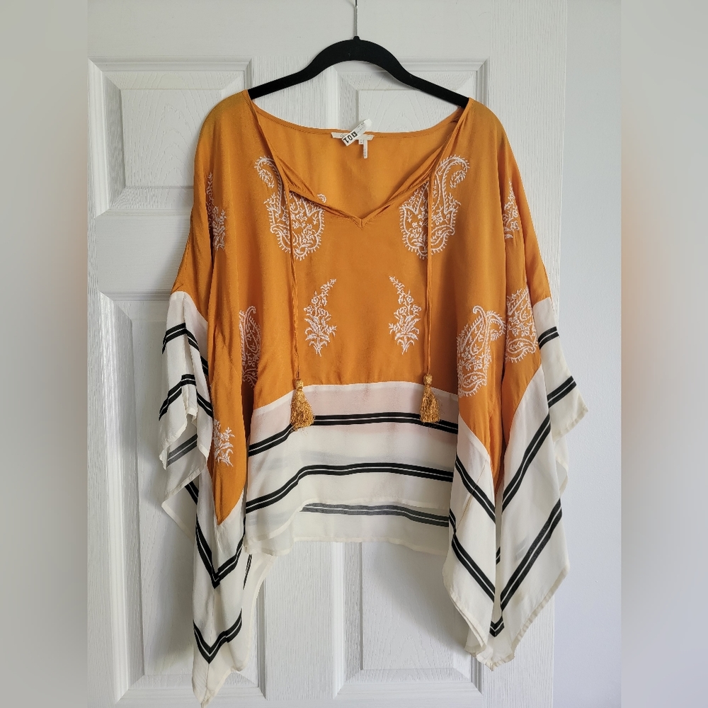 Anthro Floreat Embroidered Blouse